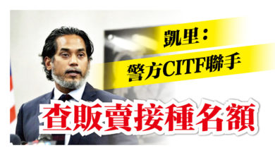 Photo of 凱里：警方CITF聯手 查販賣接種名額