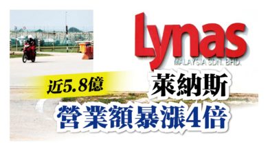 Photo of 近5.8億 萊納斯營業額暴漲4倍