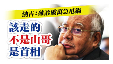 Photo of 納吉：確診破萬急甩鍋 該走的不是山哥是首相