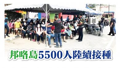 Photo of 邦咯島5500人陸續接種