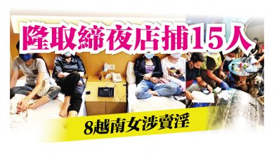 Photo of 8越南女涉賣淫 隆取締夜店捕15人