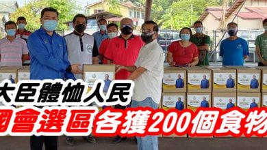 Photo of 霹大臣體恤人民  24國會選區各獲200個食物盒