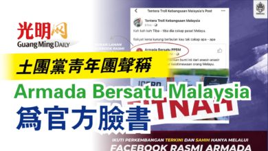 Photo of 土團黨青年團聲稱  Armada Bersatu Malaysia為官方臉書