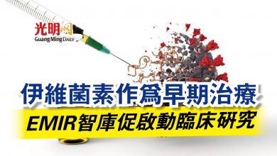 Photo of 伊維菌素作為早期治療  EMIR智庫促啟動臨床研究