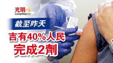 Photo of 截至昨天  吉有40%人民完成2劑