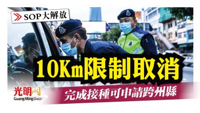 Photo of SOP大解放 不再限10Km 完成接種可申請跨州縣