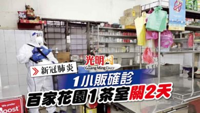 Photo of 【新冠肺炎】1小販確診 百家花園1茶室關2天