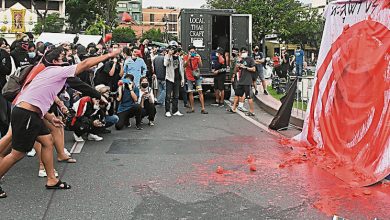 Photo of 連續8天示威  泰示威者嗆首相下台