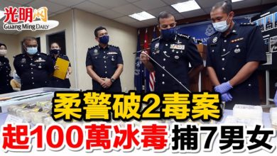 Photo of 柔警破2毒案   起100萬冰毒捕7男女