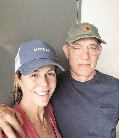 湯漢斯（Tom Hanks）去年3月與老婆麗塔威爾森（Rita Wilson）雙雙確診新冠肺炎