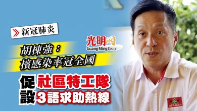 Photo of 【新冠肺炎】胡棟強：檳感染率冠全國 促設社區特工隊求助熱線