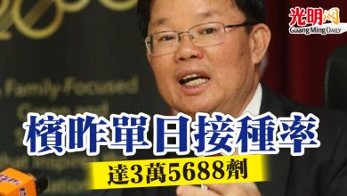 Photo of 檳昨單日接種率  達3萬5688劑