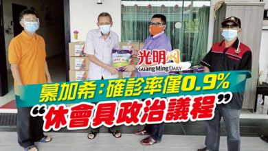Photo of 慕加希：確診率僅0.9% “休會具政治議程”