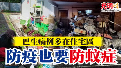 Photo of 巴生病例多在住宅區  防疫也要防蚊症