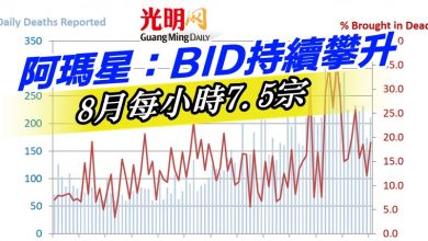 Photo of 阿瑪星：BID持續攀升   8月每小時7.5宗