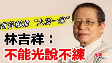 Photo of 新首相推“大馬一家”   林吉祥：不能光說不練