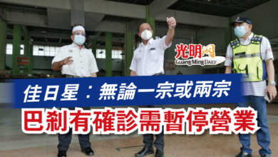 Photo of 佳日星：無論一宗或兩宗  巴剎有確診需暫停營業