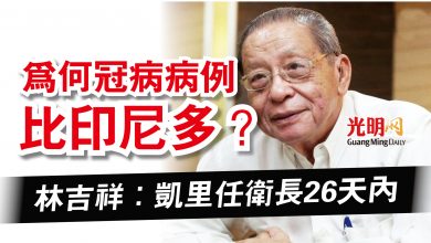 Photo of 林吉祥：凱里任衛長26天內  為何冠病病例比印尼多？