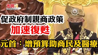 Photo of 【國會】促政府制親商政策加速復甦   元首：增預算助商民及醫療