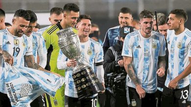 Photo of 超比利成南美進球之最 梅西戴帽助阿根廷贏玻