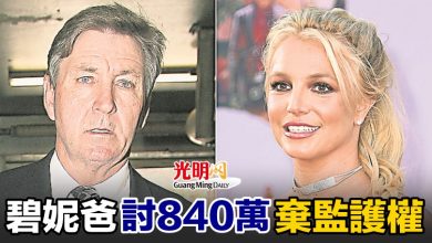 Photo of 碧妮爸討840萬棄監護權