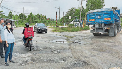 Photo of 修好不到兩週又破損 雙溪峇拉路再重鋪