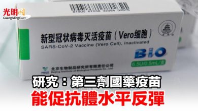 Photo of 研究：第三劑國藥疫苗能促抗體水平反彈