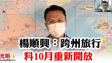 Photo of 楊順興:跨州旅行 料10月重新開放