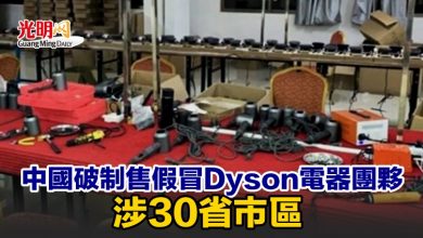 Photo of 中國破制售假冒Dyson電器團夥 涉30省市區