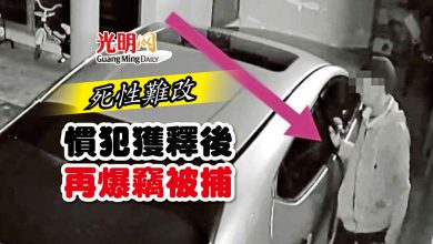 Photo of 死性難改 慣犯獲釋後再爆竊被捕