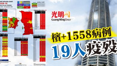 Photo of 檳+1558病例  19人疫歿