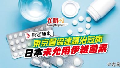 Photo of 東京醫協建議治冠病 日本未允用伊維菌素