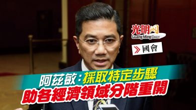 Photo of 【國會】阿茲敏：採取特定步驟 助各經濟領域分階重開