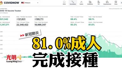 Photo of 81.0%成人 完成接種