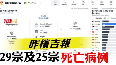 Photo of 昨檳吉報29宗及25宗死亡病例    吉呼吸器用最多