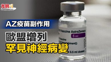 Photo of AZ疫苗副作用 歐盟增列罕見神經病變