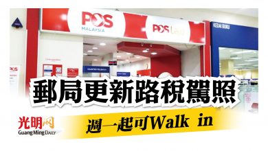 Photo of 郵局週一起可更新路稅駕照