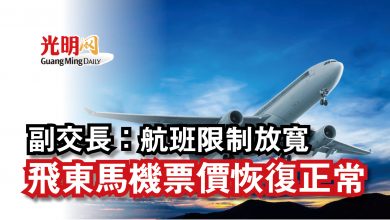 Photo of 【國會】副交長：航班限制放寬  飛東馬機票價恢復正常