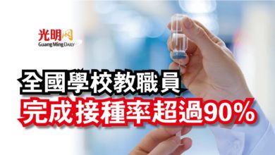 Photo of 【國會】全國學校教職員  完成接種率超過90%
