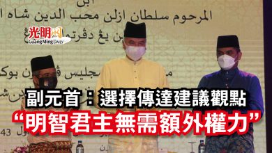 Photo of 副元首：選擇傳達建議觀點  “明智君主無需額外權力”