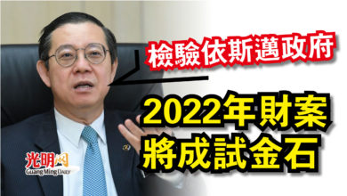 Photo of 林冠英：檢驗依斯邁政府  2022年財案將成試金石