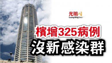 Photo of 檳增325病例  沒新感染群