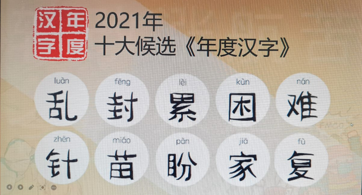 21年10大漢字出爐快來選今年字王 精選 即時 國內 21 10 31 光明日报