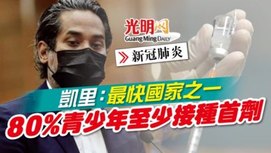 Photo of 【新冠肺炎】凱里：最快國家之一 80%青少年至少接種首劑