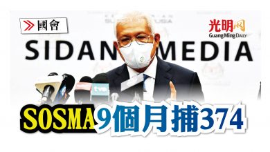 Photo of 【國會】SOSMA 9個月捕374