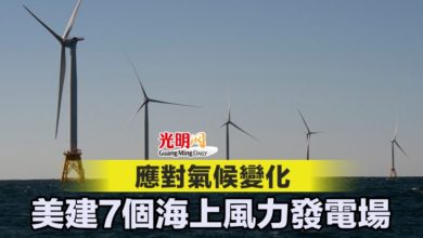 Photo of 應對氣候變化 美建7個海上風力發電場