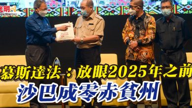 Photo of 慕斯達法:放眼2025年之前 沙巴成零赤貧州