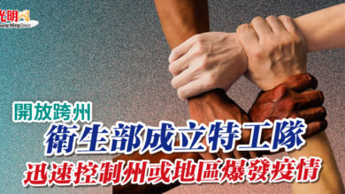 Photo of 【開放跨州】衛生部成立特工隊  迅速控制州或地區爆發疫情