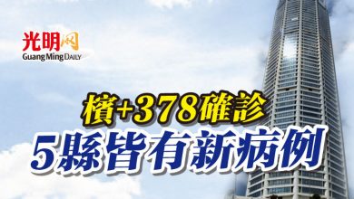 Photo of 檳+378確診 5縣皆有新病例