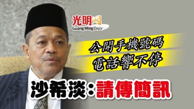 Photo of 公開手機號碼電話響不停 沙希淡：請傳簡訊